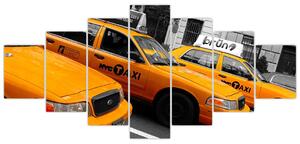 Žlté taxi - obraz (Obraz 210x100cm)