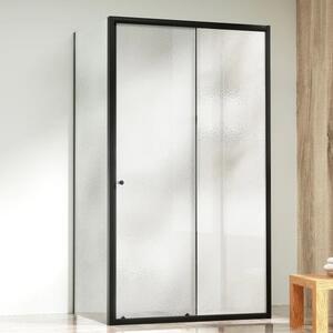 NICOL COMBI II Black 80x100x80 Grape Sprchovací kút s posuvnými dverami