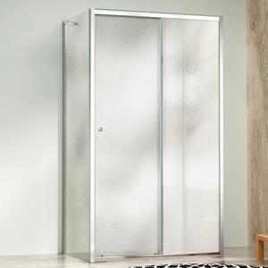 NICOL COMBI II Chróm 80x110x80 Grape Sprchovací kút s posuvnými dverami