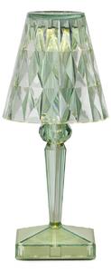 Kartell LED stolová lampa na batérie Batéria, 30 cm, mätovo zelená, IP54