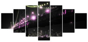 Nočný most - obraz (Obraz 210x100cm)