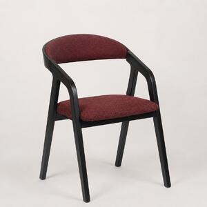 Stima Jedálenská stolička FRAME soft Vyberte odtieň dreva / látky ->: Čierna / látka LUX bordo 15
