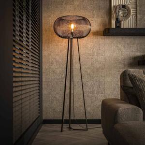 Stojacia lampa Copper Twist čierna/medená 170 cm kovová trojnožka