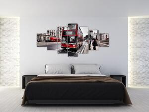 Double-decker v Londýne (Obraz 210x100cm)