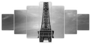 Trabant u Eiffelovej veže - obraz na stenu (Obraz 210x100cm)