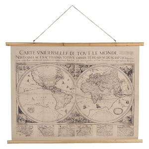 Nástenná mapa sveta obe pologule s latinským popisom - 100 * 2 * 75 cm