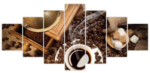 Kávové zrná - obraz (Obraz 210x100cm)