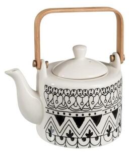 Konvička na čaj Mono Boho - 17 * 12 * 12cm - J-Line by Jolipa