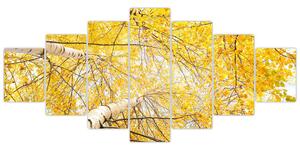 Jesenné lístie - moderný obraz (Obraz 210x100cm)