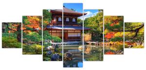 Japonská záhrada - obraz (Obraz 210x100cm)