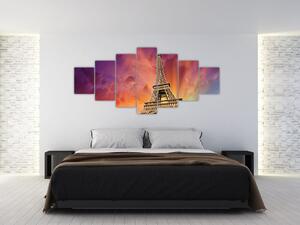 Eiffelova veža - moderný obraz (Obraz 210x100cm)