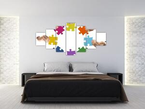 Puzzle - obraz (Obraz 210x100cm)