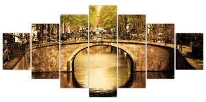 Most cez rieku - obraz (Obraz 210x100cm)