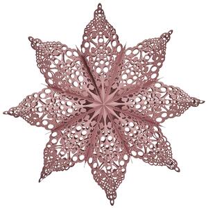 Závesná papierová hviezda Clip Star Dusty Rose 60 cm