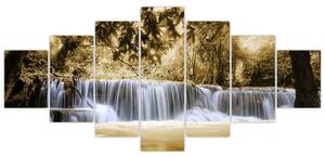 Vodopády - obraz (Obraz 210x100cm)