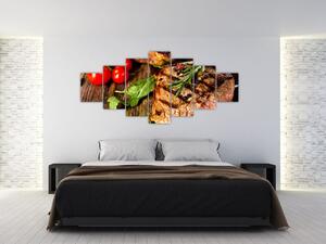 Mäso na gril - obraz (Obraz 210x100cm)