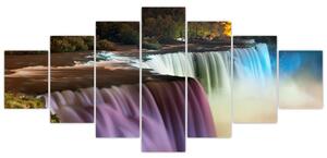 Abstraktné vodopády - obraz (Obraz 210x100cm)