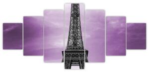 Abstraktný obraz Eiffelovej veže - obraz (Obraz 210x100cm)