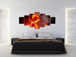 Obraz abstraktného ohňa (Obraz 210x100cm)