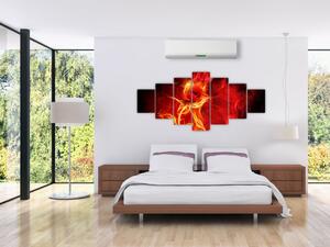 Oheň - abstraktný obraz (Obraz 210x100cm)