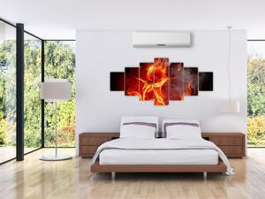 Obraz abstraktného ohňa (Obraz 210x100cm)