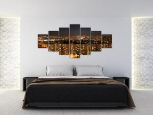 Nočné mesto - obraz (Obraz 210x100cm)
