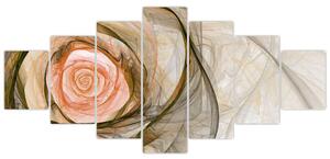 Abstraktný ruže - obraz (Obraz 210x100cm)