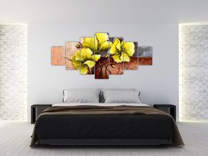 Obraz kvetín na stenu (Obraz 210x100cm)
