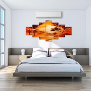 Obraz zapadajúceho slnka (Obraz 210x100cm)