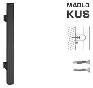 DVERNÉ MADLO MP kód K31 25x25 mm ST - ks (BS - Čierna matná), Délka 800 mm600 mmØ 25 mm, MP BS (čierna mat)