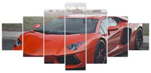 Obraz červeného Lamborghini (Obraz 210x100cm)