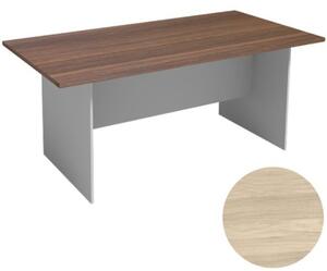 Rokovací stôl PRIMO FLEXI, 1800 x 900 mm, hranatý, biela / dub prírodný