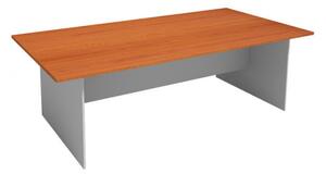Rokovací stôl PRIMO FLEXI 2400 x 1200 mm, hranatý, sivá / wenge
