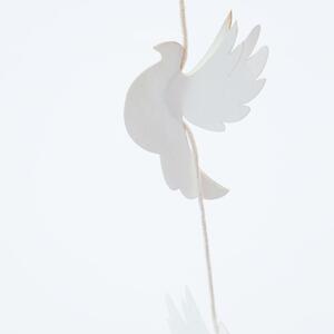 Papierová girlanda Bird Off White 160 cm