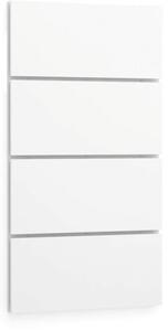 Nástenný panel LAYERS, 800 x 54 x 1486 mm, biela