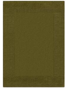 Flair Rugs koberce Kusový ručne tkaný koberec Tuscany Textured Wool Border Green - 160x230 cm