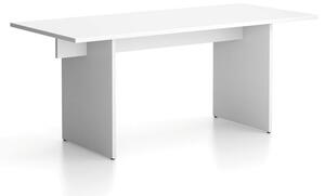 Stôl single SOLID, 1800 x 800 x 743 mm, biela