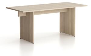 Stôl single SOLID, 1800 x 800 x 743 mm, dub prírodný