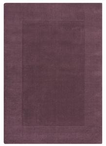 Flair Rugs koberce Kusový ručne tkaný koberec Tuscany Textured Wool Border Purple - 200x290 cm