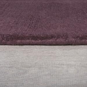 Flair Rugs koberce Kusový ručne tkaný koberec Tuscany Textured Wool Border Purple - 160x230 cm