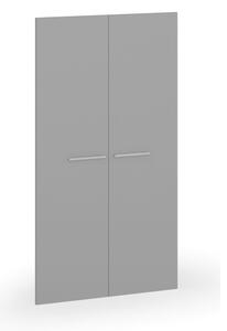 Krídlové dvere, pár, výška 1393 mm, sivá
