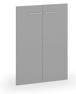 Krídlové dvere, pár, výška 1042 mm, sivá