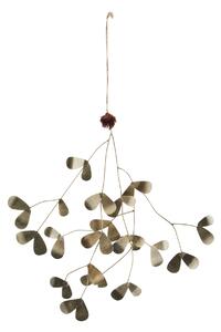 Kovové imelo Mistletoe Brass