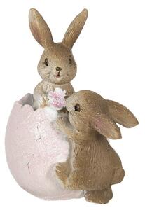 Dekorácia zajačikov s vajíčkom - 9 * 5 * 10 cm