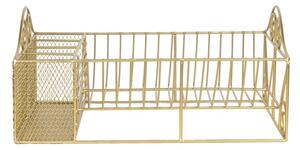 Zlatý kovový stojan alebo odkvapkávač na riad - 40 * 27 * 18 cm