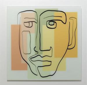 Art Face sklenený obraz viacfarebný 100x100 cm