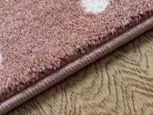 Ružový bodkovaný koberec Zajko Rozmer: 160x220 cm