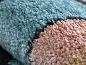 Modrý detský koberec Cesta lesom Rozmer: 180x270 cm