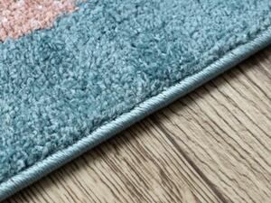 Modrý detský koberec Cesta lesom Rozmer: 160x220 cm