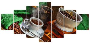 Obraz kávového zátišie (Obraz 210x100cm)